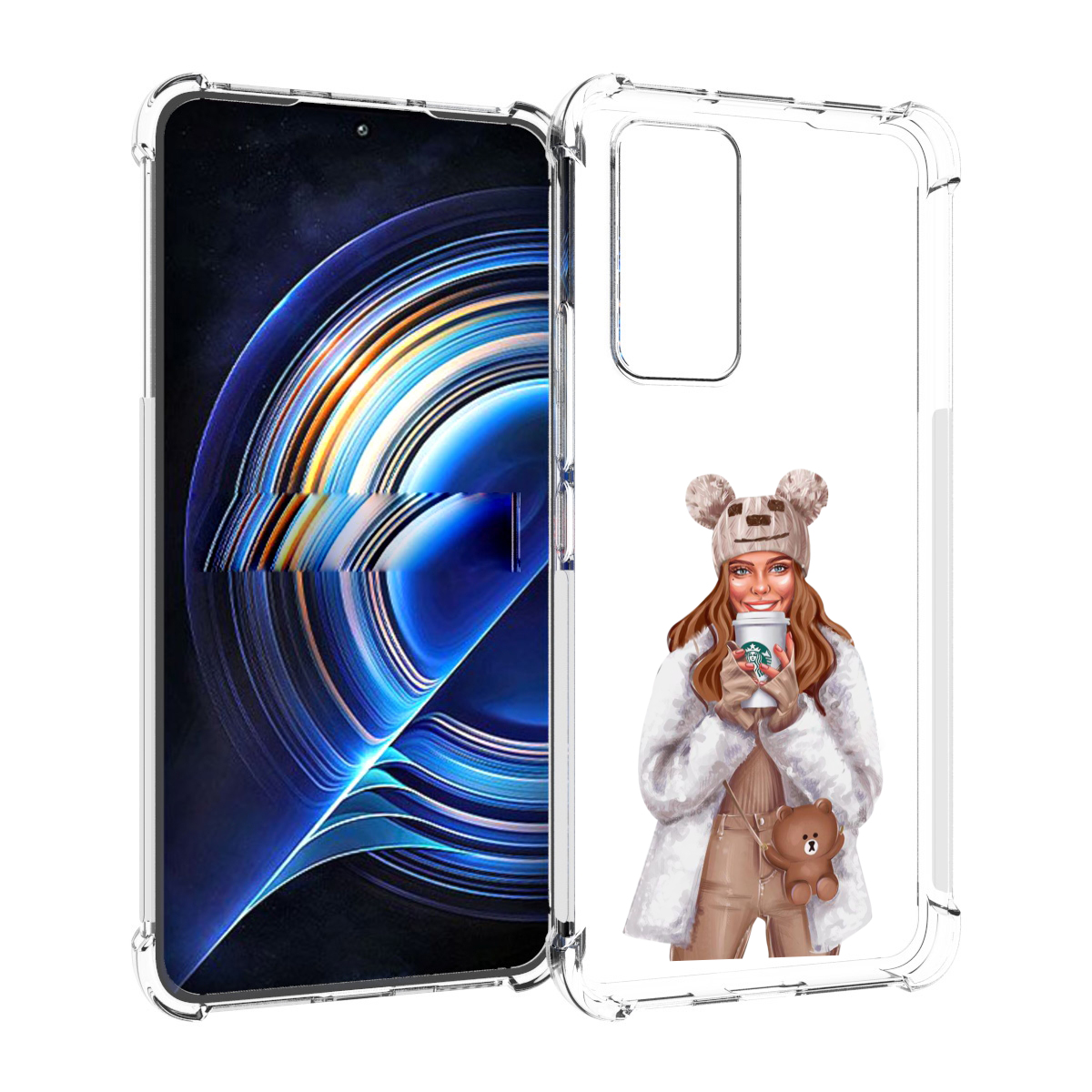 

Чехол MyPads Девушка-с-кофе-старбакс женский для Tecno Camon 19 Neo, Прозрачный, Tocco