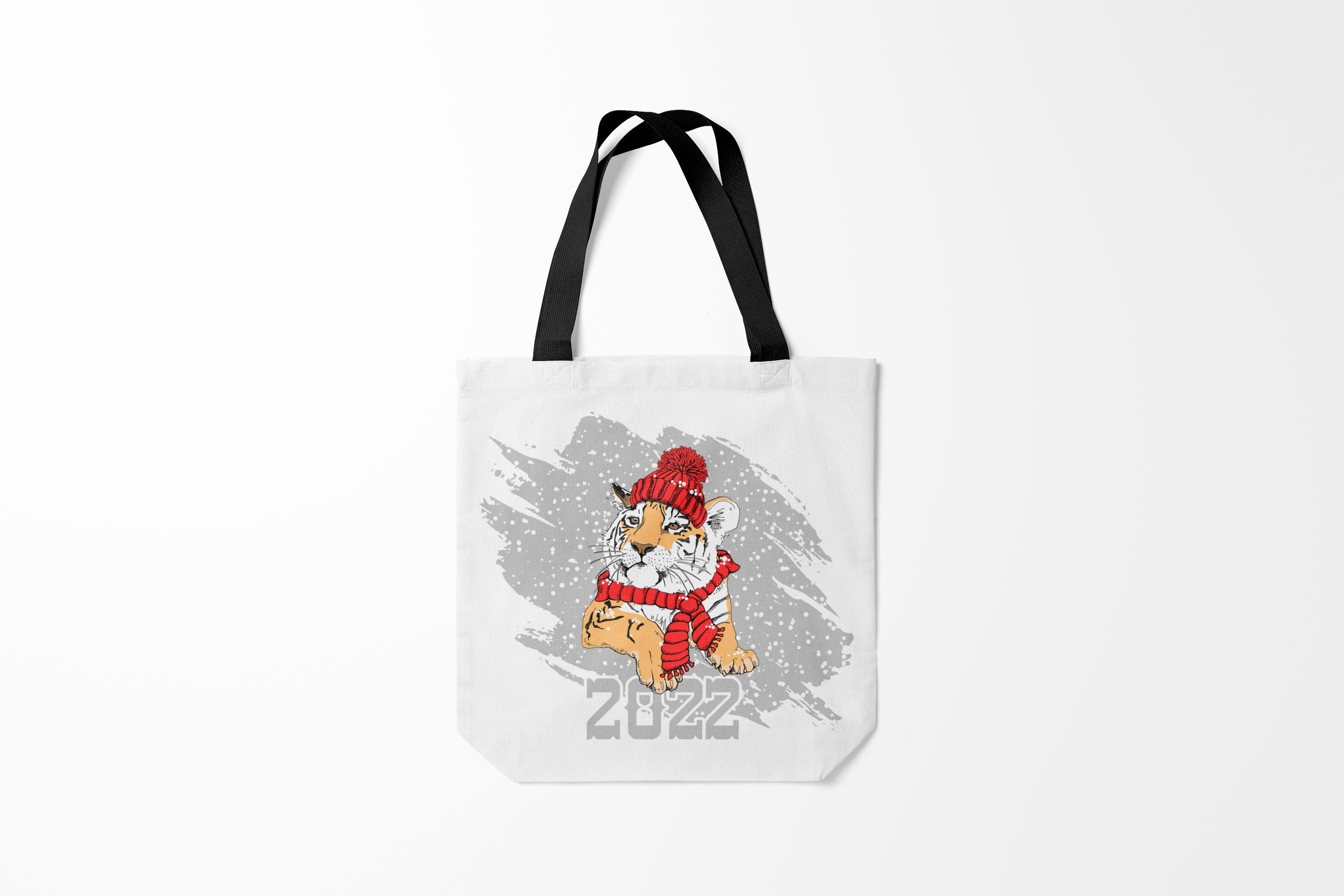 

Сумка шoппер унисекс Burnettie Животные Тигр в красной шапке, разноцветный, Животные Тигр в красной шапке