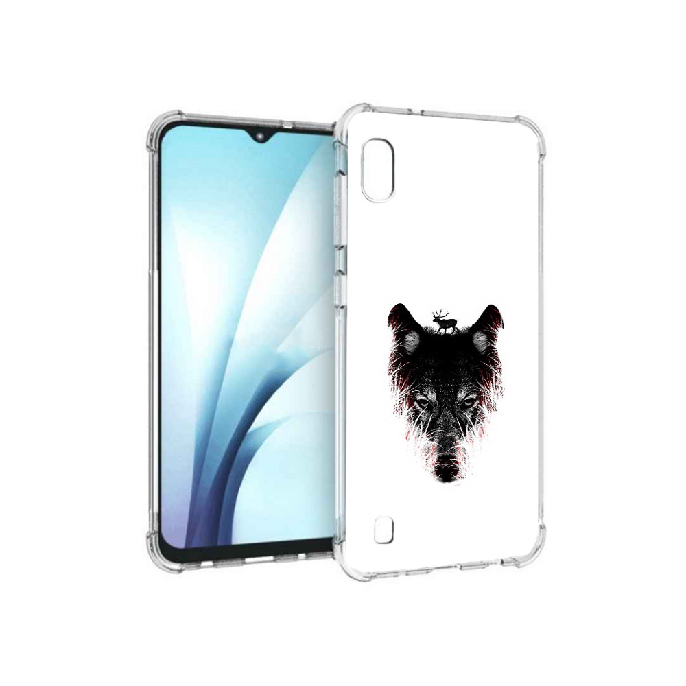 

Чехол MyPads Tocco для Samsung Galaxy A10 волк в траве (PT147645.531.267), Прозрачный, Tocco