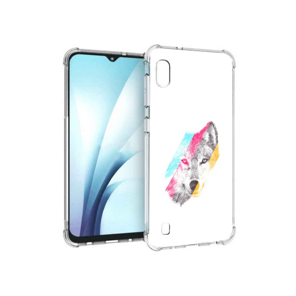 

Чехол MyPads Tocco для Samsung Galaxy A10 волк градиент (PT147645.531.268), Прозрачный, Tocco