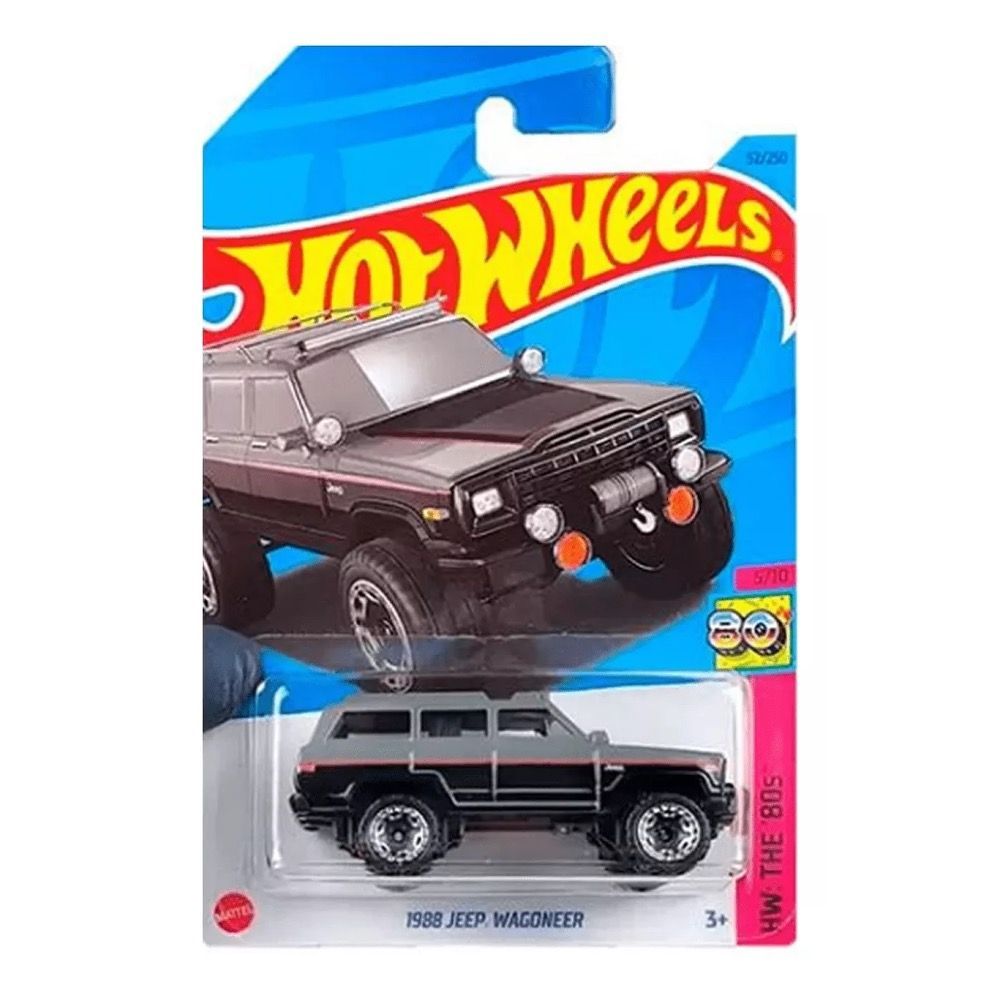 

Машинка Hot Wheels джип HKG86 металлическая 1988 JEEP WAGONEER, Серый, HKG86