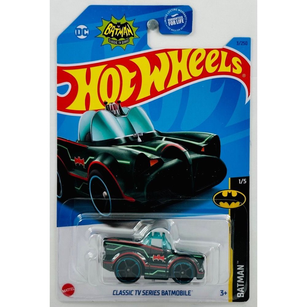 Машинка Hot Wheels легковая машина HKJ72 металлическая CLASSIC TV SERIES BATMOBILE машинка hot wheels легковая машина hkj76 металлическая batman the animated series