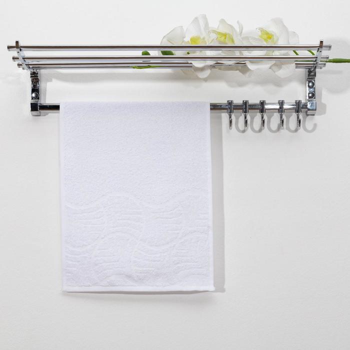 

Полотенце махровое Волна ПД-1701-02057, 30х50см, цв. 101 белый, 305гр/м, хл 100%, Волна