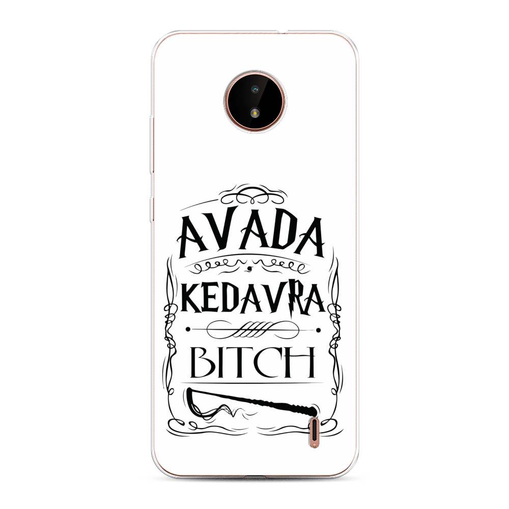 

Чехол на Nokia C10"Avada kedavra bitch", Белый;серый;черный, 124350-6