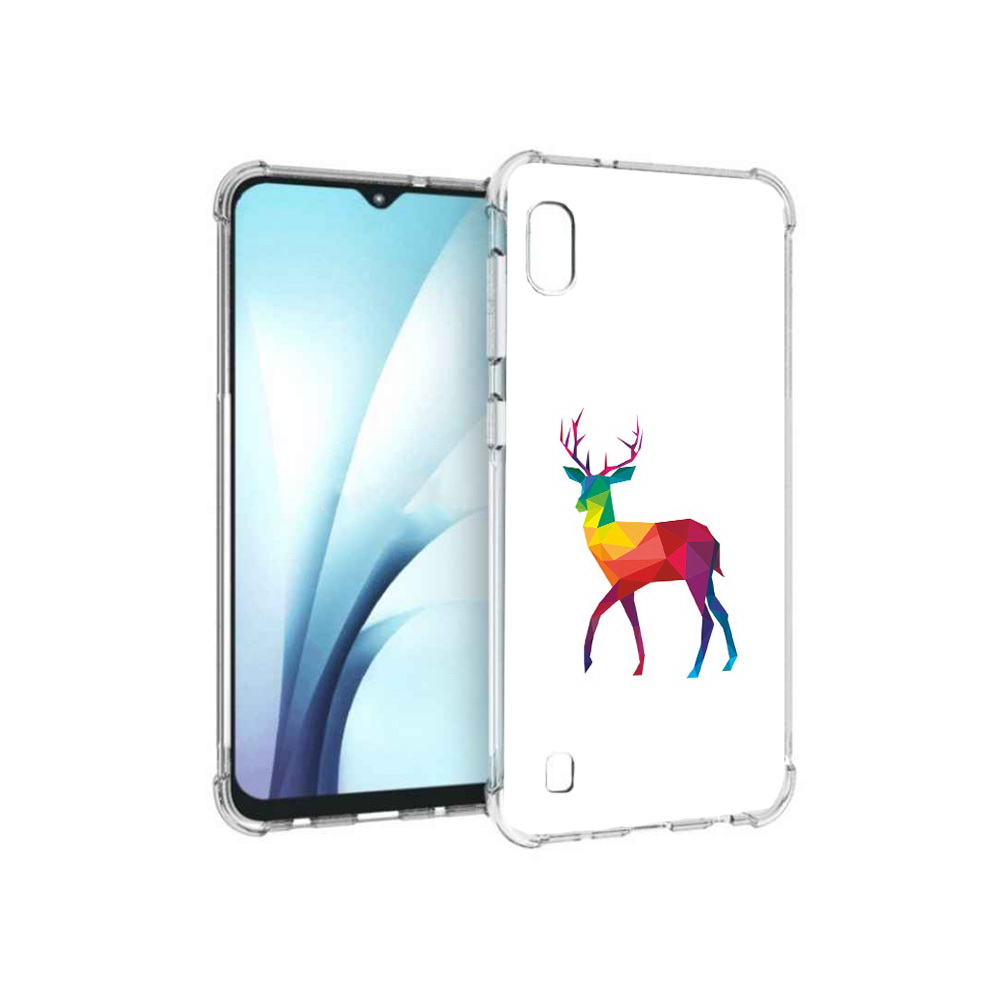 

Чехол MyPads Tocco для Samsung Galaxy A10 геометрический олень (PT147645.531.286), Прозрачный, Tocco