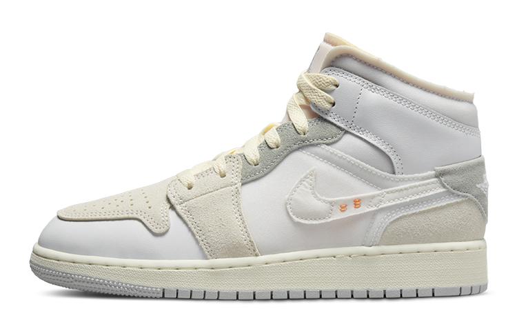 

Кеды унисекс Jordan Air Jordan 1 Mid SE Craft White and Phantom GS бежевые 36 EU, Бежевый, Air Jordan 1 Mid SE Craft White and Phantom GS