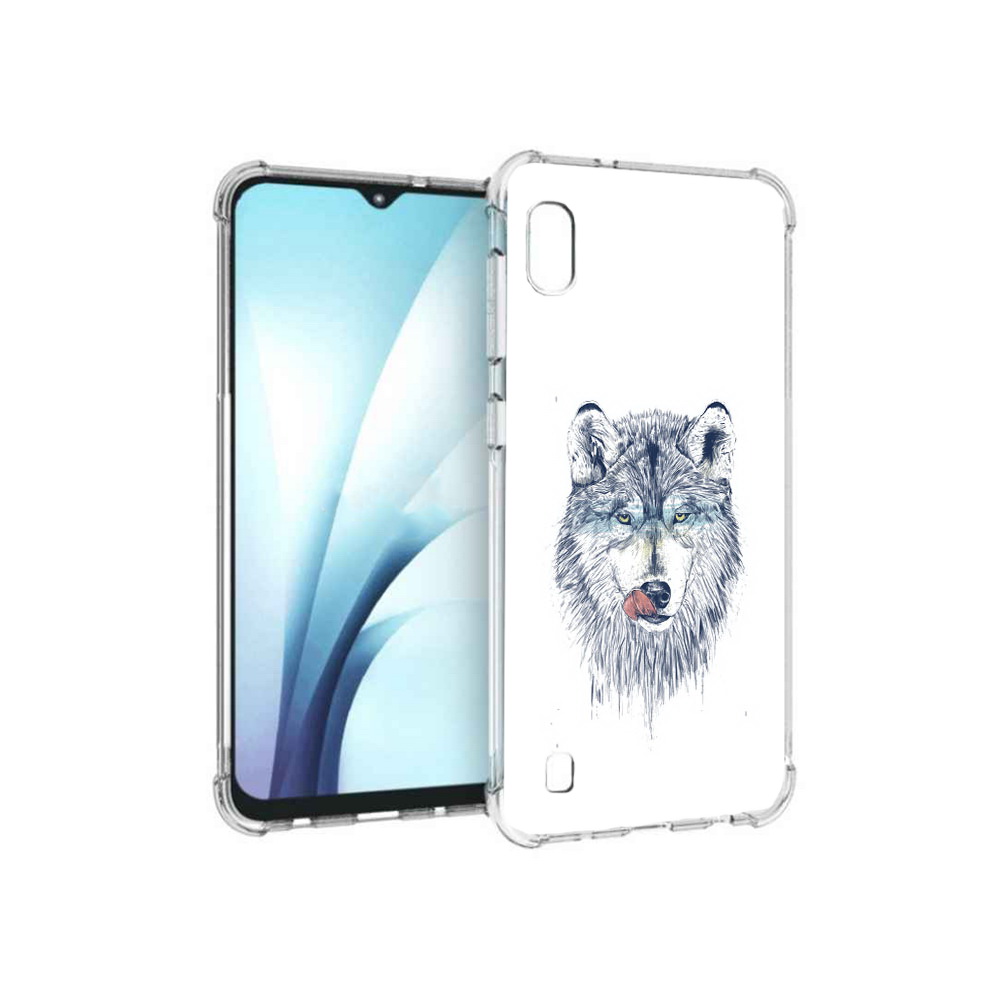 

Чехол MyPads Tocco для Samsung Galaxy A10 голодгый волк (PT147645.531.292), Прозрачный, Tocco