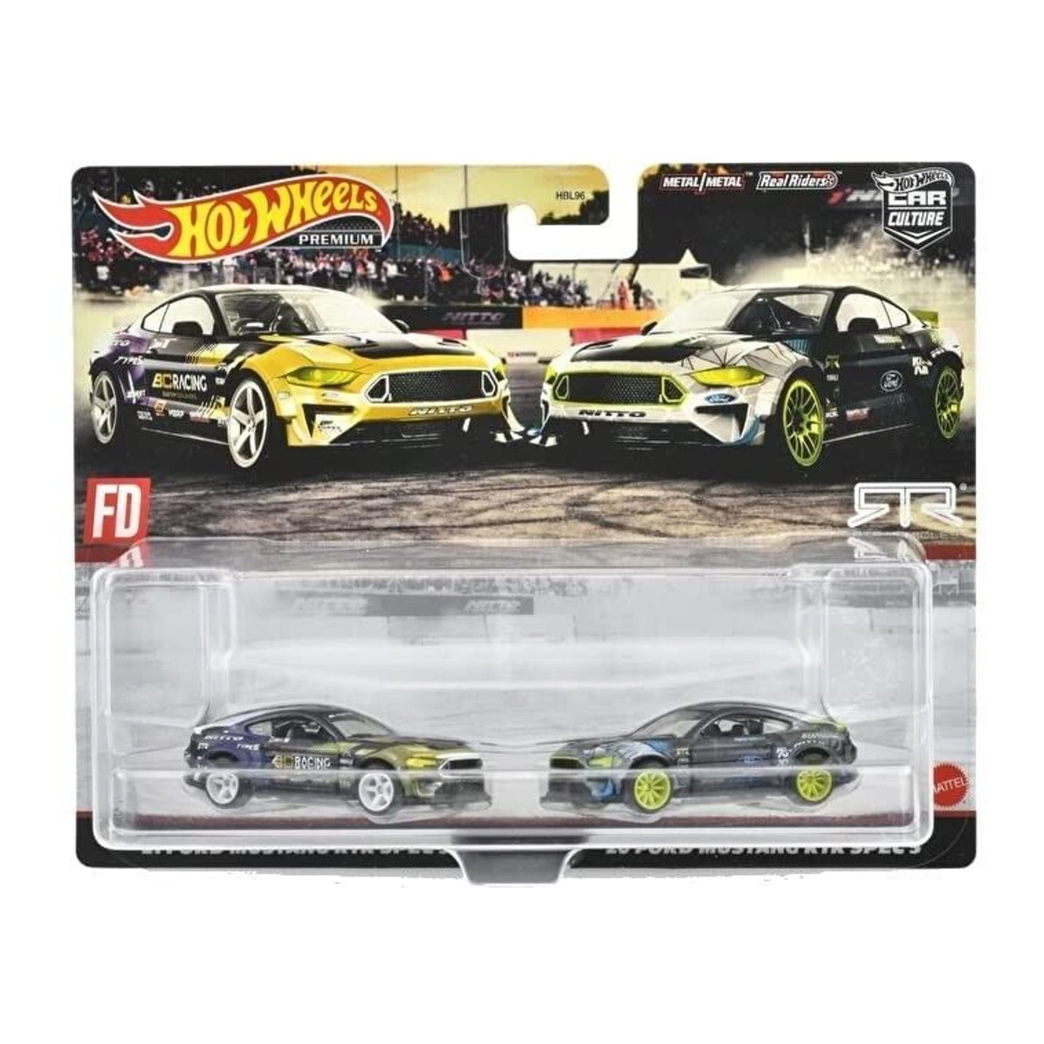 Машинка Hot Wheels HBL96-HCY71 металлическая 21 Ford Mustang & 20 Ford Mustang машинка металлическая элемент ford mustang shelby 1 24