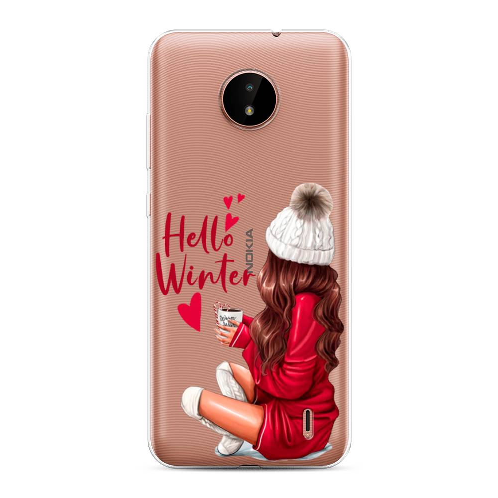 

Чехол на Nokia C10"Hello winter", Красный;белый;коричневый, 124350-5