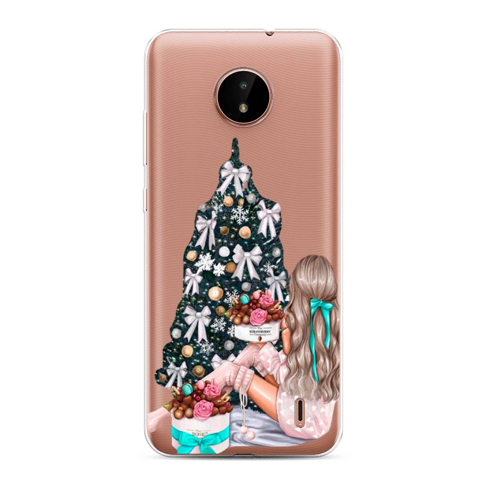 

Чехол на Nokia C10"New Year", Зеленый;бежевый;голубой, 124350-5