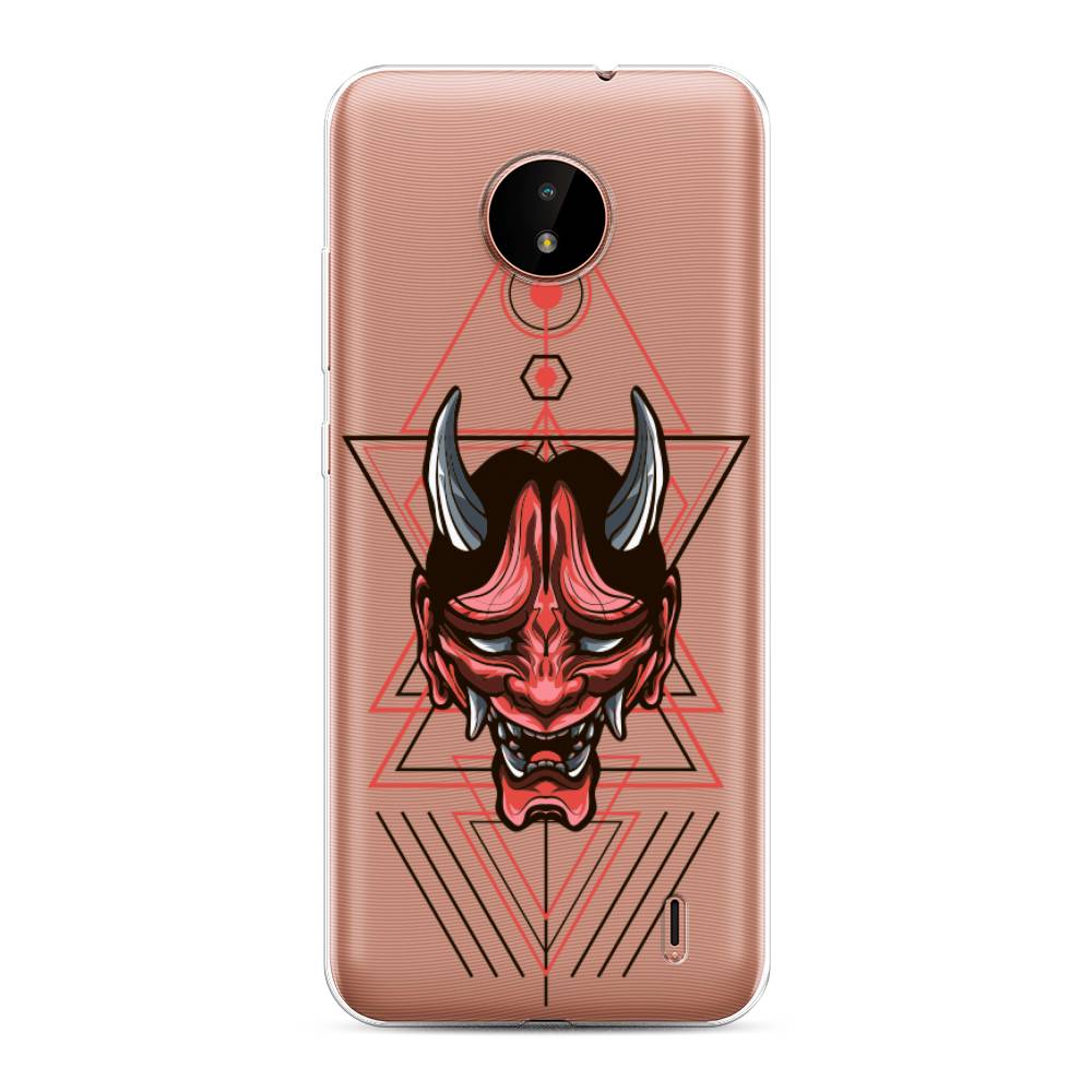 

Чехол на Nokia C10"Hanya Oni mask", Серый;красный;черный, 124350-4