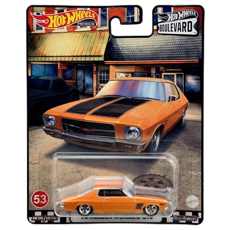 Машинка Hot Wheels GJT68-HCR02 Premium Boulevard металлическая 73 Holden Monaro GTS original hot wheels premium car boulevard 16 alloy diecast 1 64 benz c63 mitsubishi evo toyota ae86 gmc children toys for boys