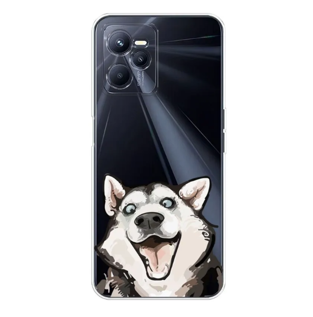 

Чехол Awog на Realme C35 "Радостный хаски", Разноцветный, 259252-1