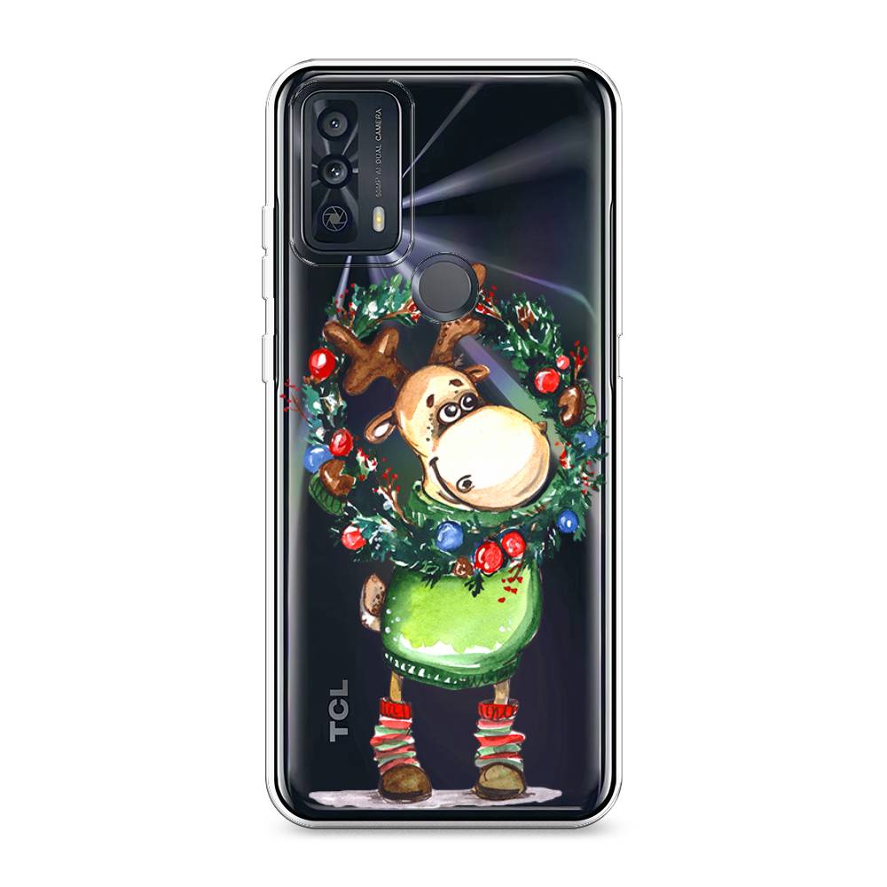 

Чехол для TCL 20B "Олень с новогодним венком", 290750-4