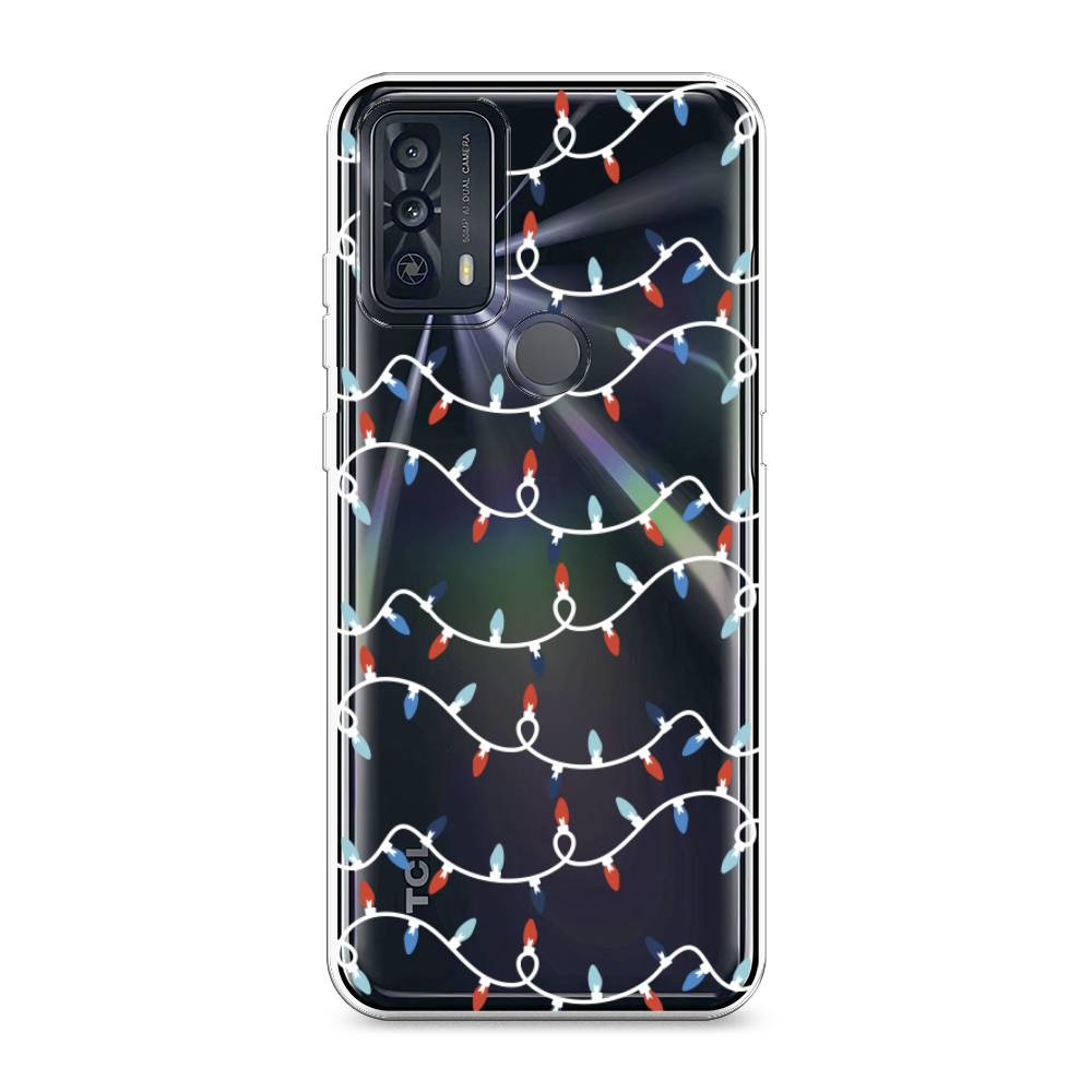 

Чехол для TCL 20B "Разноцветная гирлянда", Белый;красный;синий, 290750-5