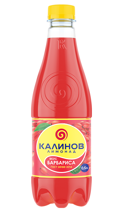 Газированный напиток Калинов Классический лимонад барбарис 0,5 л