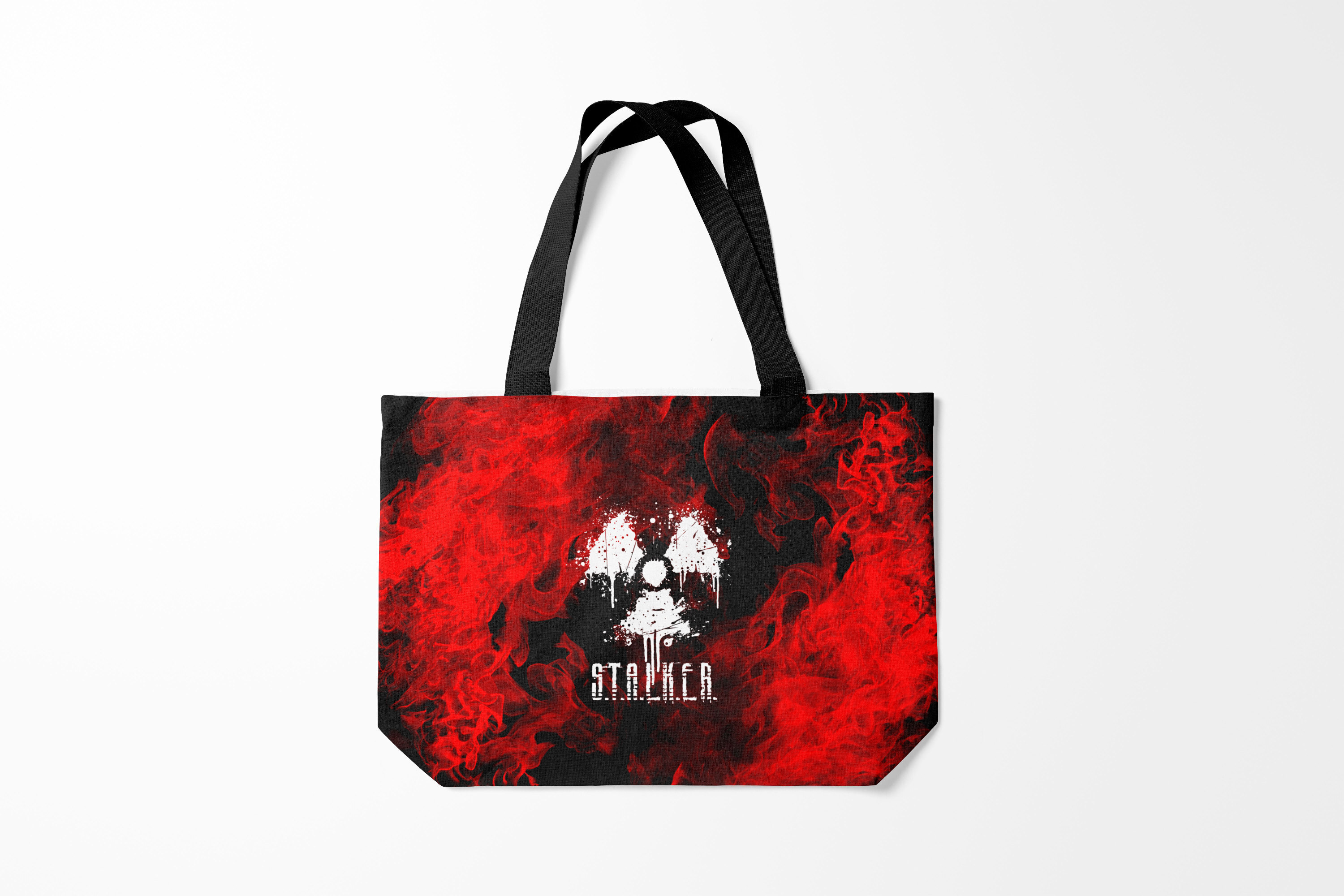 

Сумка шoппер унисекс Burnettie Stalker S.T.A.L.K.E.R. 2, черный; красный, Stalker S.T.A.L.K.E.R. 2