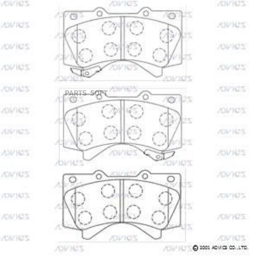 

Дисковые тормозные колодки ADVICS A1N156