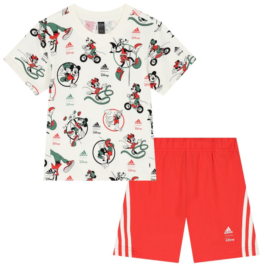 

Комплект Adidas для девочек, футболка и шорты, IW0669, разноцветный 08S1, размер 116, IW0669