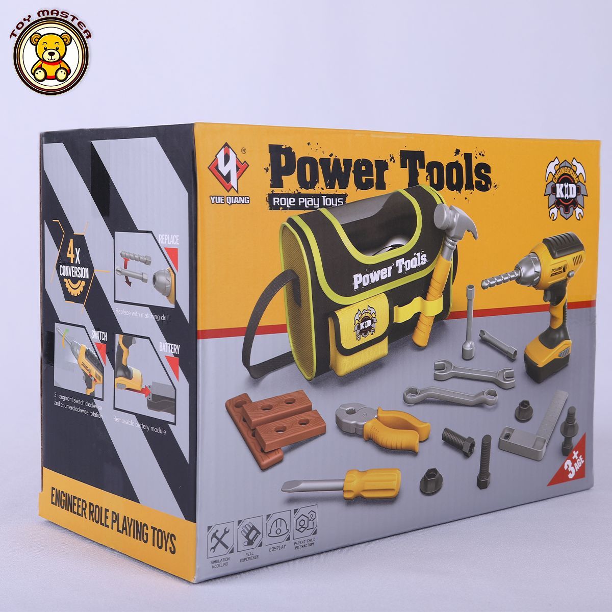 Игрушечный набор инструментов Power Tools с электродрелью