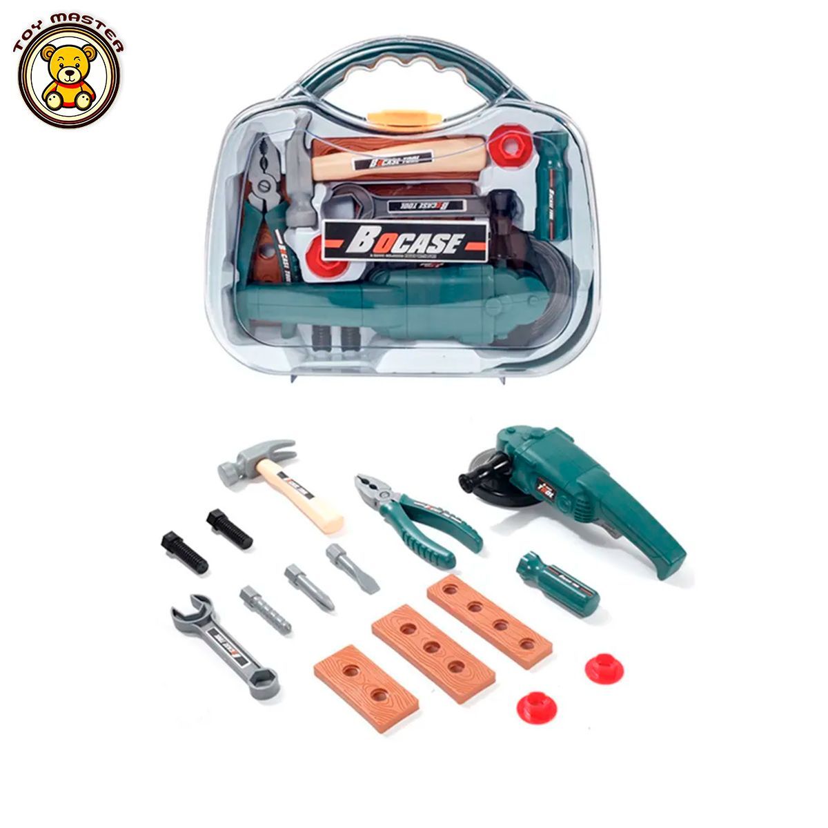 Игрушечный набор инструментов Tools с болгаркой в чемодане T5600C электролобзик игрушечный tools t114