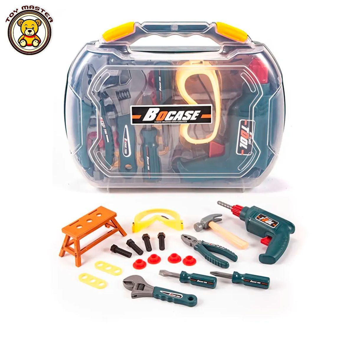 Игрушечный набор инструментов монтажника с шуруповертом Tools T9900A электролобзик игрушечный tools t114