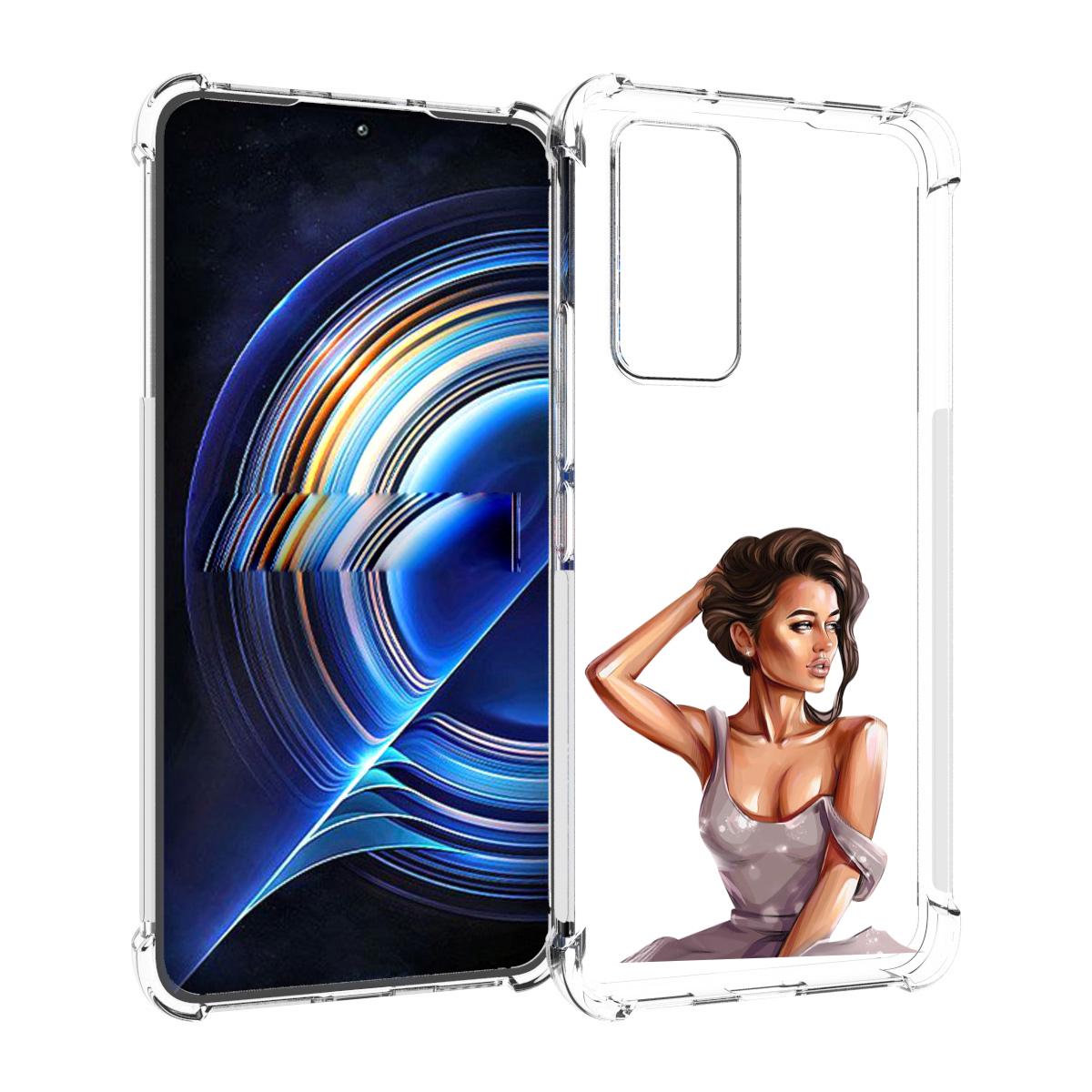

Чехол MyPads Девушка-с-прической женский для Tecno Camon 19 Neo, Прозрачный, Tocco