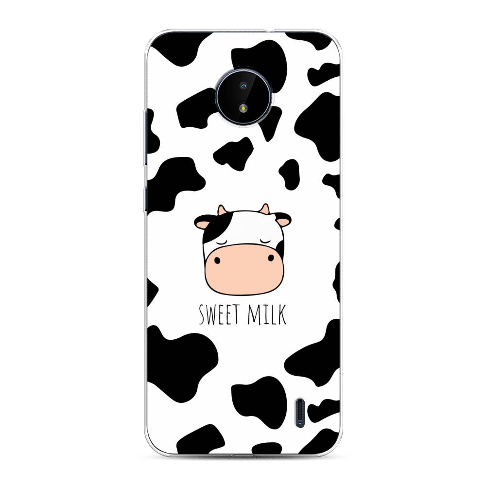 

Чехол на Nokia C10 "Sweet milk", Розовый;белый;черный, 124450-1