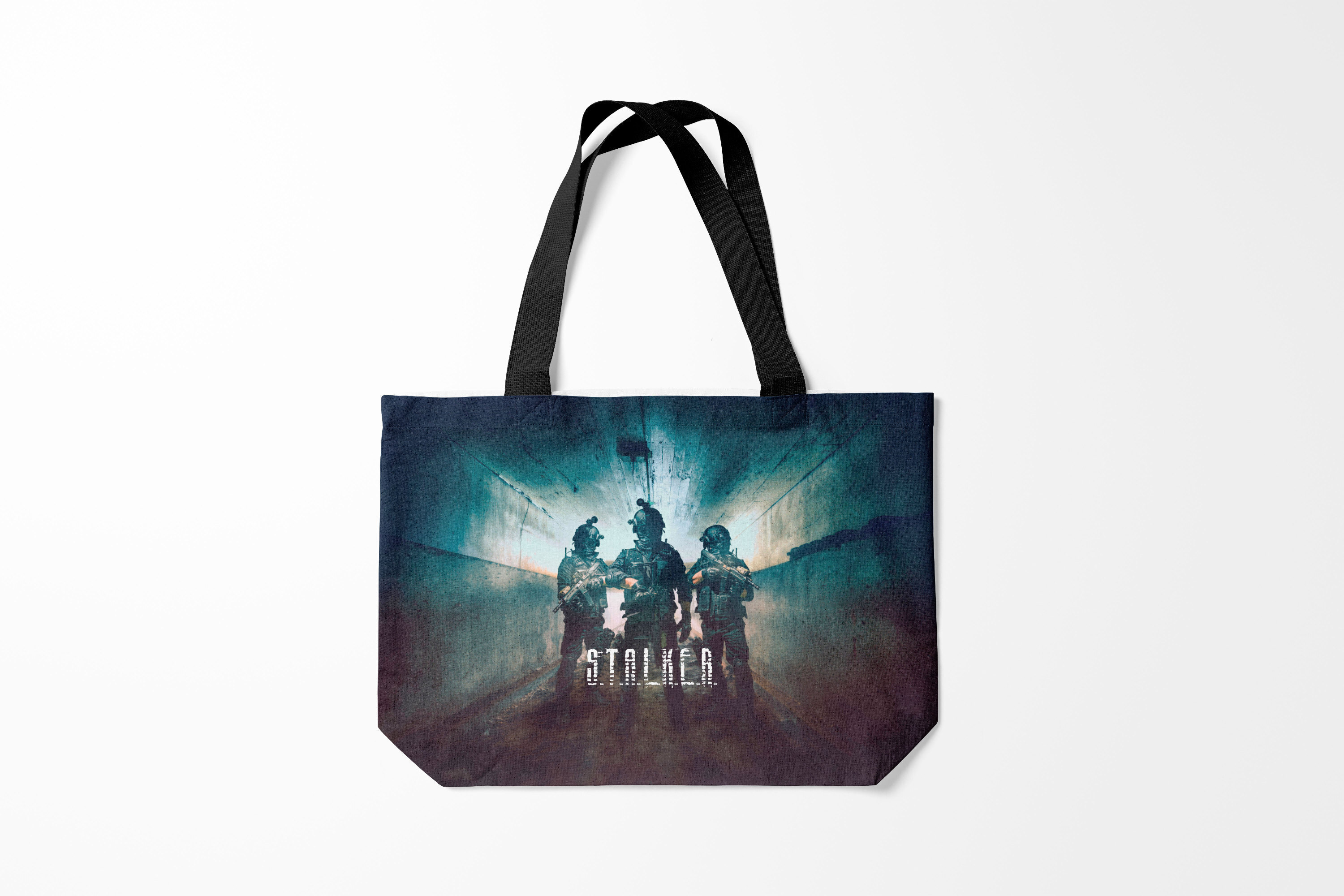 

Сумка шoппер унисекс Burnettie Stalker S.T.A.L.K.E.R Чернобыль, бирюзовый, Stalker S.T.A.L.K.E.R Чернобыль