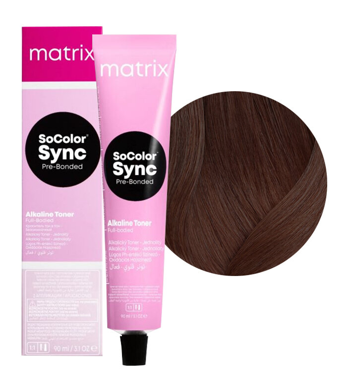 

Краска для волос Matrix SoColor Pre-Bonded 5M шатен мокка 90 мл