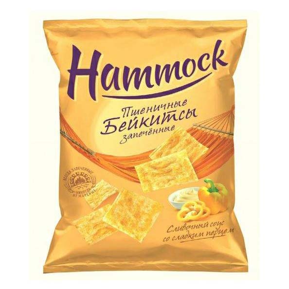 фото Бейкитсы hammock пшеничные со вкусом сливочного соуса и сладкого перца 35 г