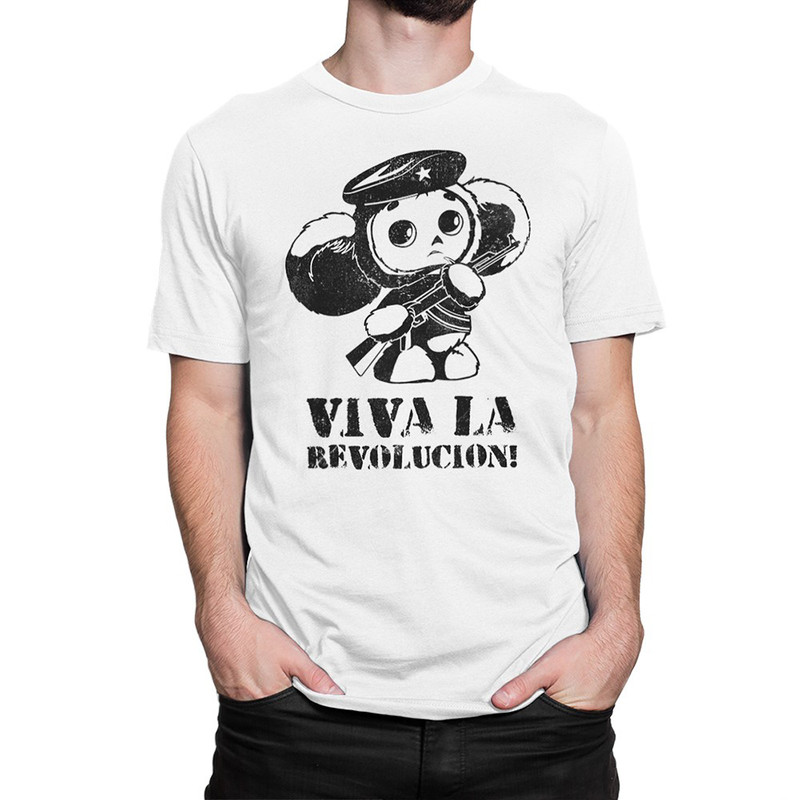 

Футболка мужская DreamShirts Studio Viva La Revolucion Чебурашка белая S, Viva La Revolucion Чебурашка