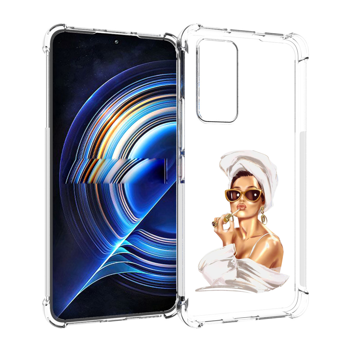 

Чехол MyPads Девушка-утром женский для Tecno Camon 19 Neo, Прозрачный, Tocco