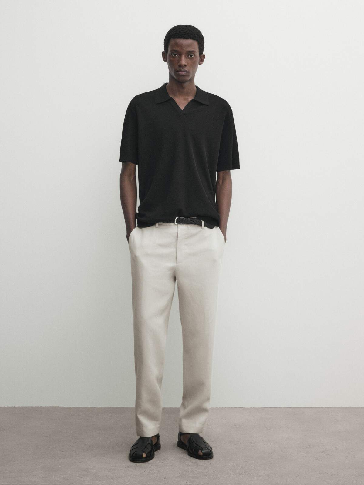 

Футболка мужская Massimo Dutti 0905/348-I2024 черная L, Черный, 0905/348-I2024
