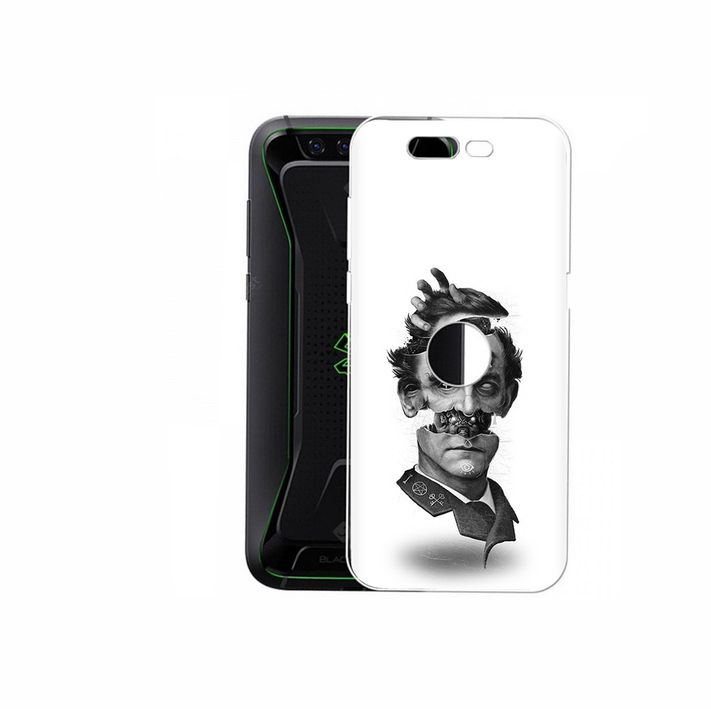 

Чехол MyPads Tocco для Xiaomi Black Shark страшное лицо абстракция (PT144492.337.628), Прозрачный, Tocco