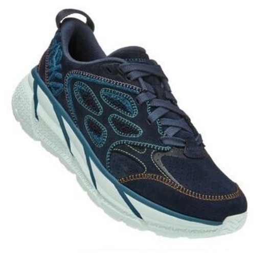 Кроссовки унисекс Hoka L Embroidery синие 7.5 US