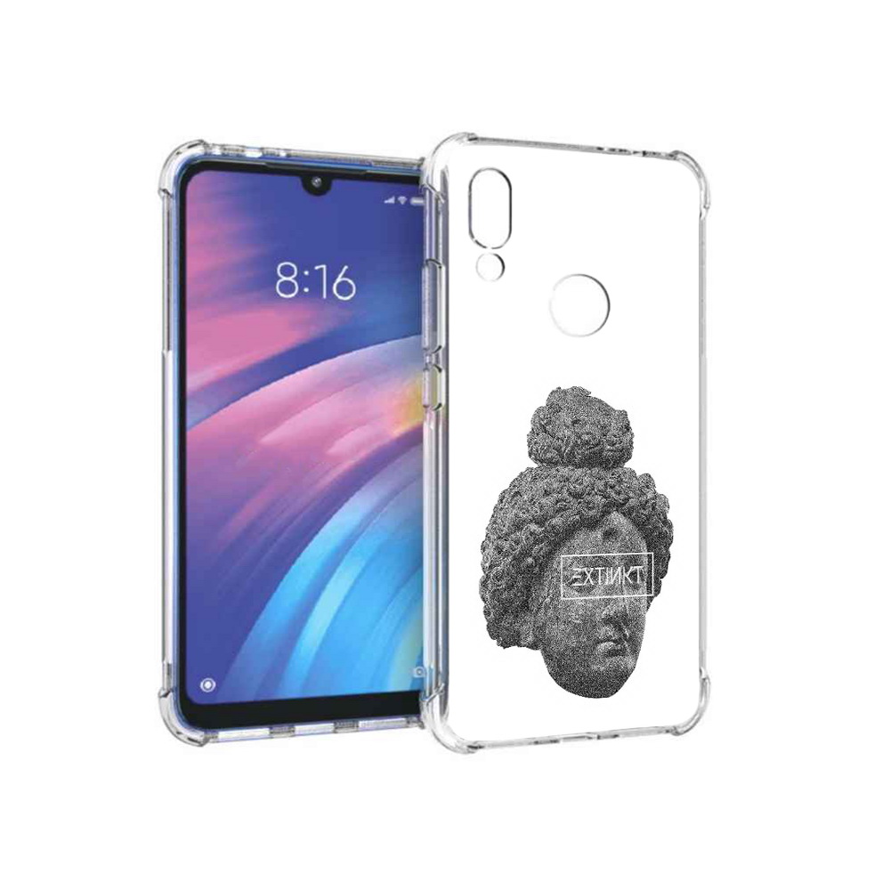 

Чехол MyPads Tocco для Xiaomi Redmi Y3 каменное лицо девушки, Прозрачный, Tocco
