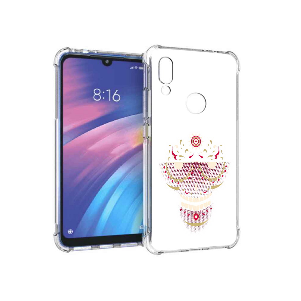 Чехол MyPads Tocco для Xiaomi Redmi Y3 карнавальный скелет абстракция