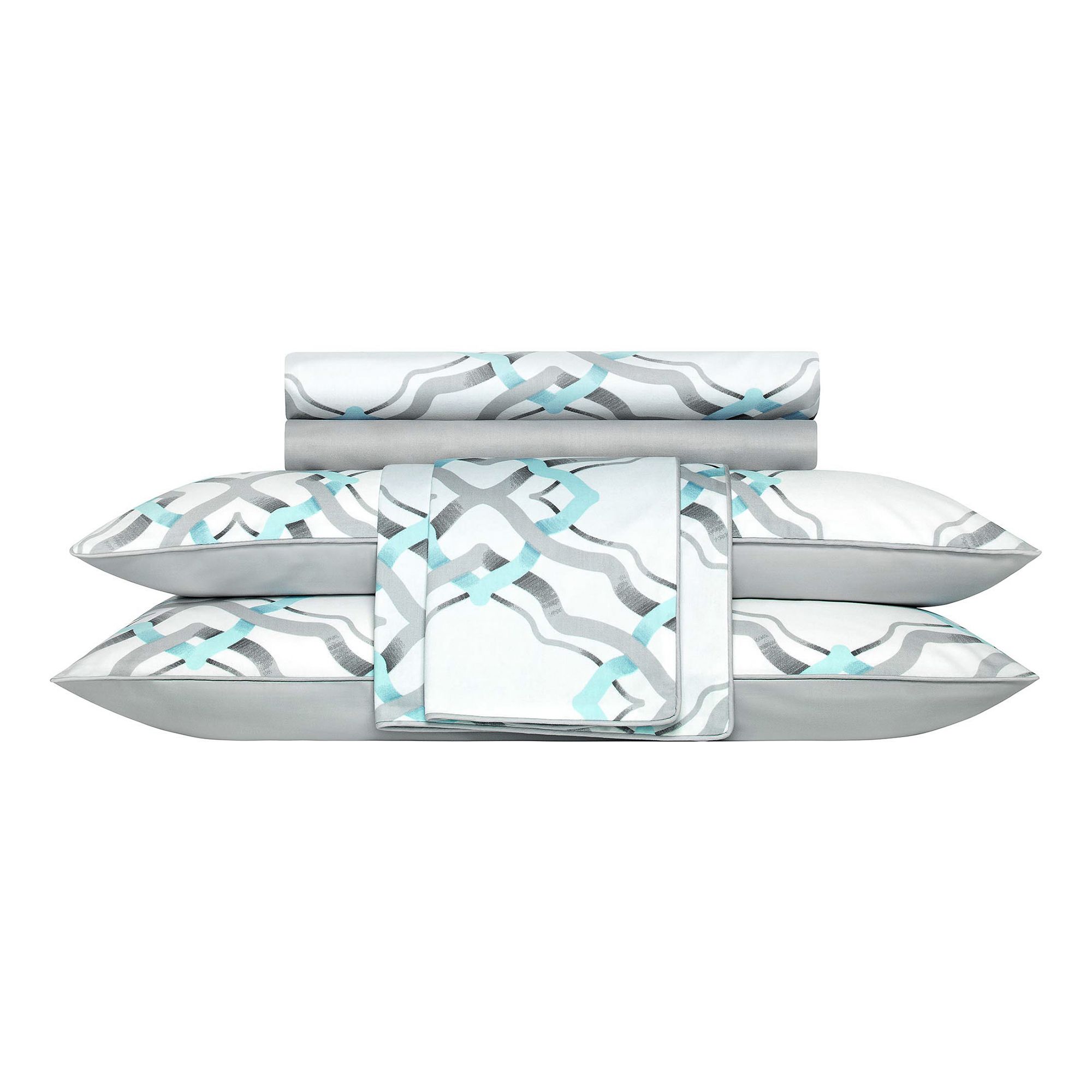 

Комплект постельного белья Togas Френсис двуспальный макси роял-серо-голубой