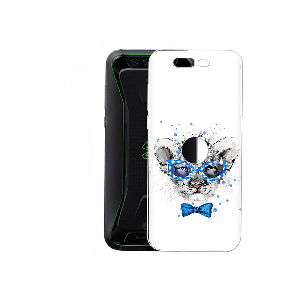 

Чехол MyPads Tocco для Xiaomi Black Shark тигренок с бабочкой (PT144492.337.642), Прозрачный, Tocco