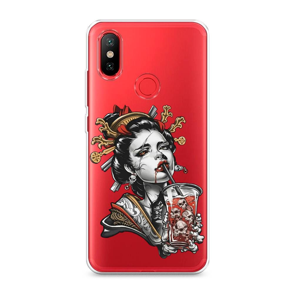 

Чехол на Xiaomi Mi 6X"Опасная гейша", Красный;черный;серый, 33350-4