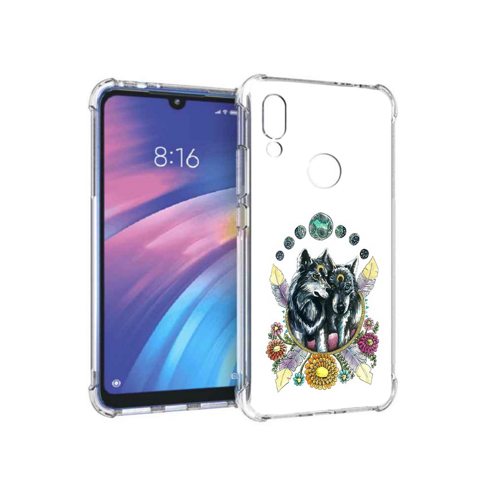 

Чехол MyPads Tocco для Xiaomi Redmi Y3 красивые волки абстракция, Прозрачный, Tocco