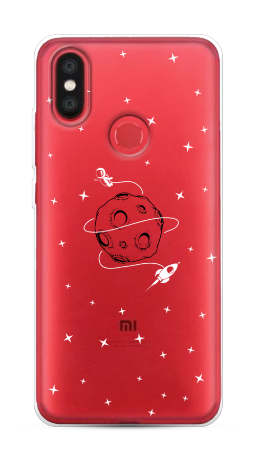 

Чехол на Xiaomi Mi 6X"Полет вокруг луны", Белый;серый;черный, 33350-2