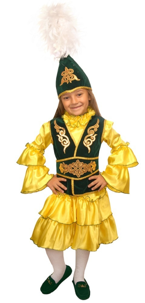 фото Костюм карнавальный элит классик казахский для девочки детский р.30 (122 см)