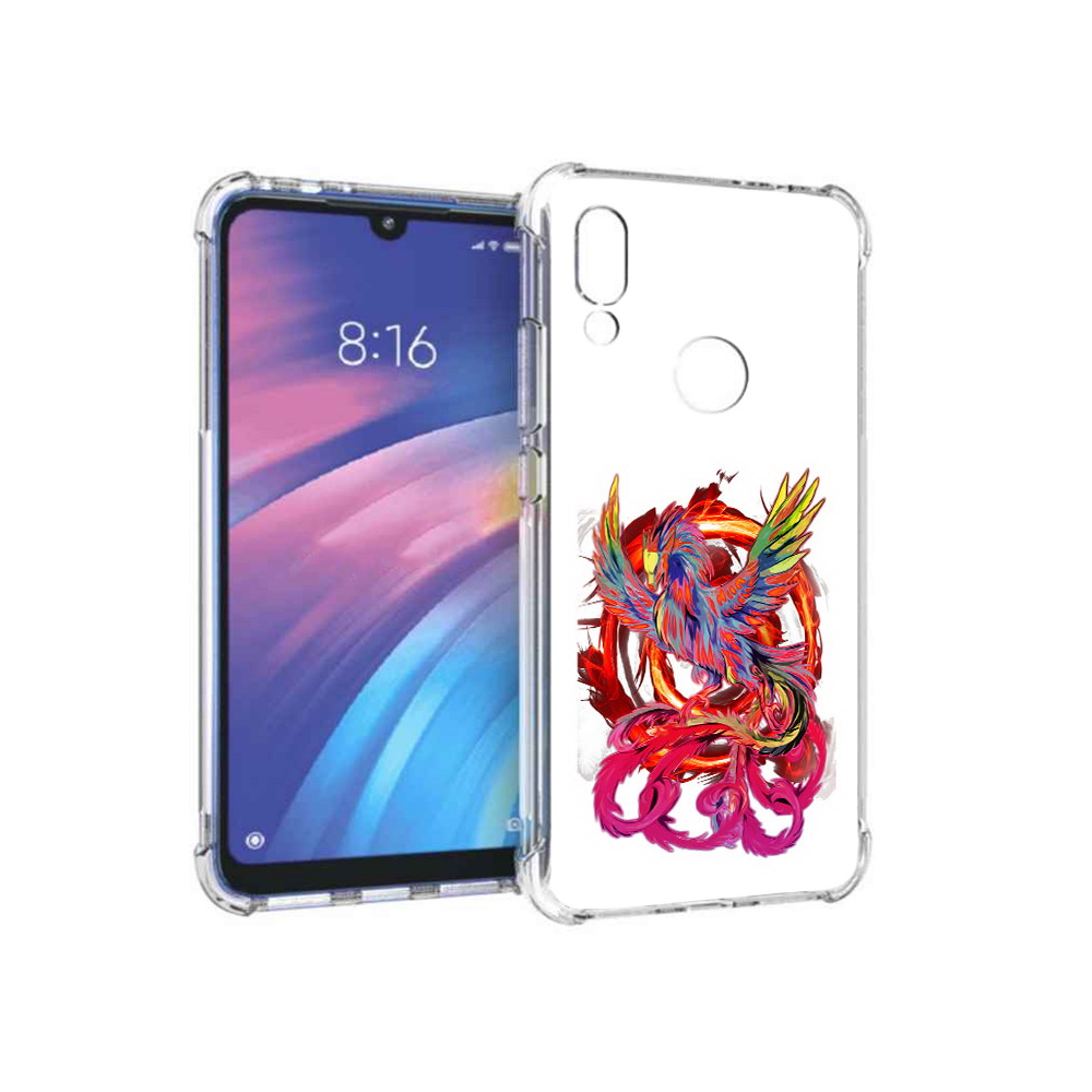 

Чехол MyPads Tocco для Xiaomi Redmi Y3 красочный феникс, Прозрачный, Tocco