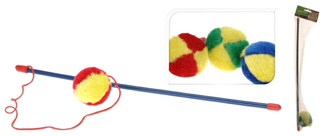 

Игрушка для кошек Koopman Мяч на удочке в ассортименте