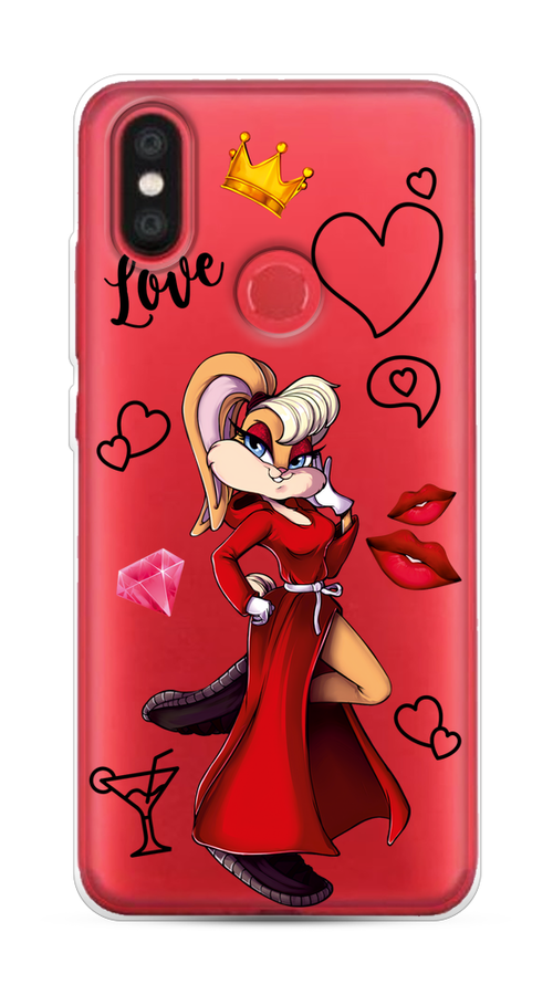

Чехол на Xiaomi Mi 6X"Rich Lola Bunny", Красный;бежевый;оранжевый, 33350-6