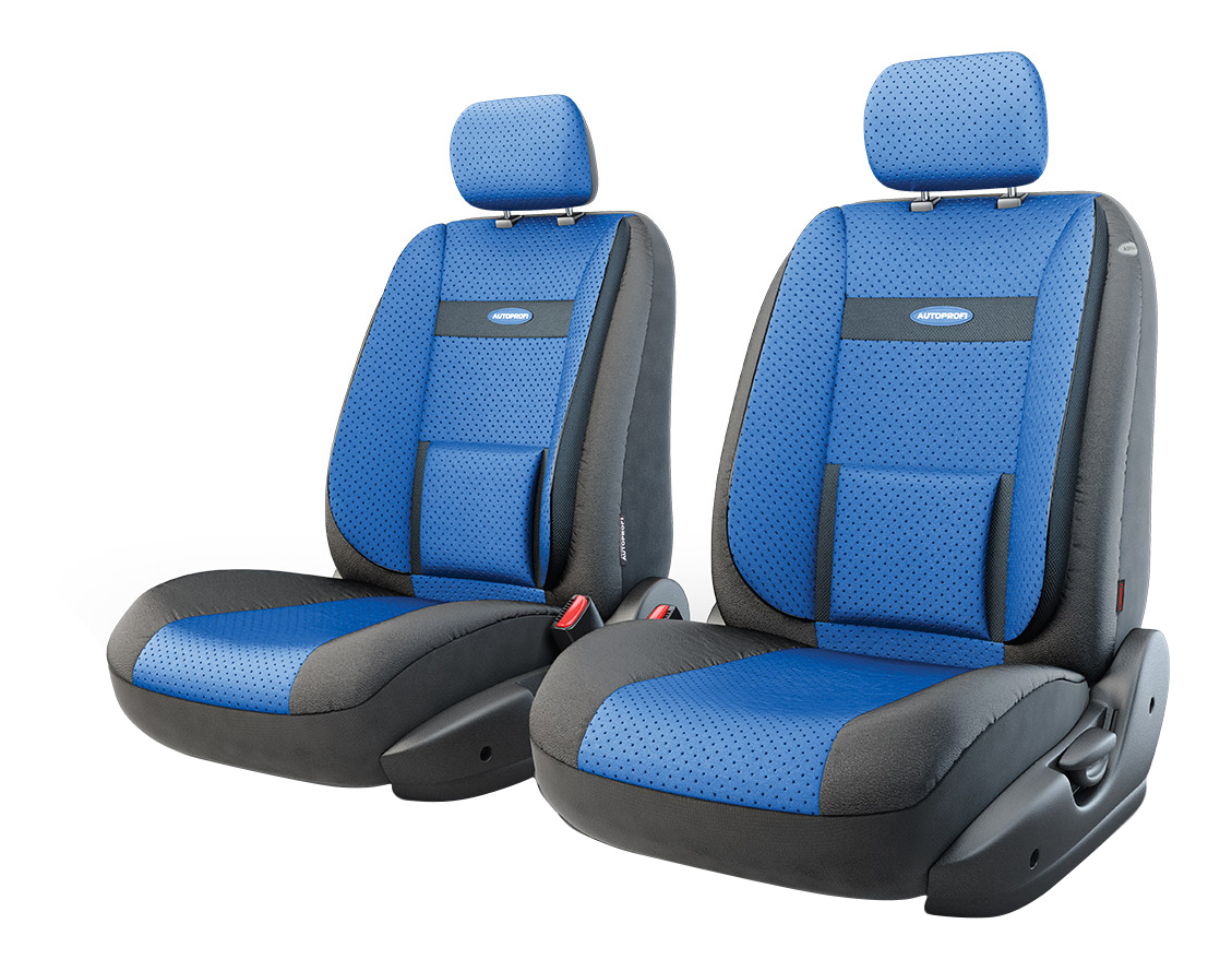 фото Комплект чехлов на сиденья autoprofi comfort trs/com-001g bk/bl