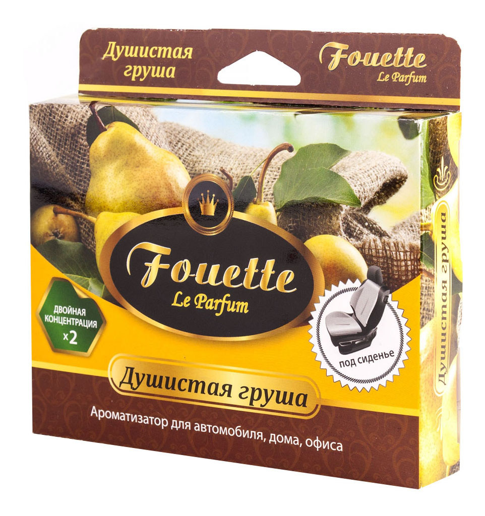 

Ароматизатор в машину Fouette Душистая груша, Черный, Душистая Груша