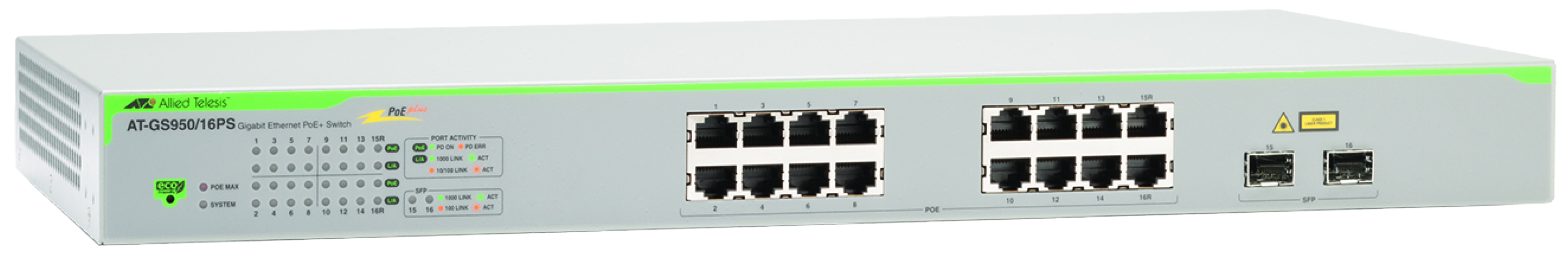 

Коммутатор Allied Telesis AT-GS950/16PS-50 Grey, AT-GS950